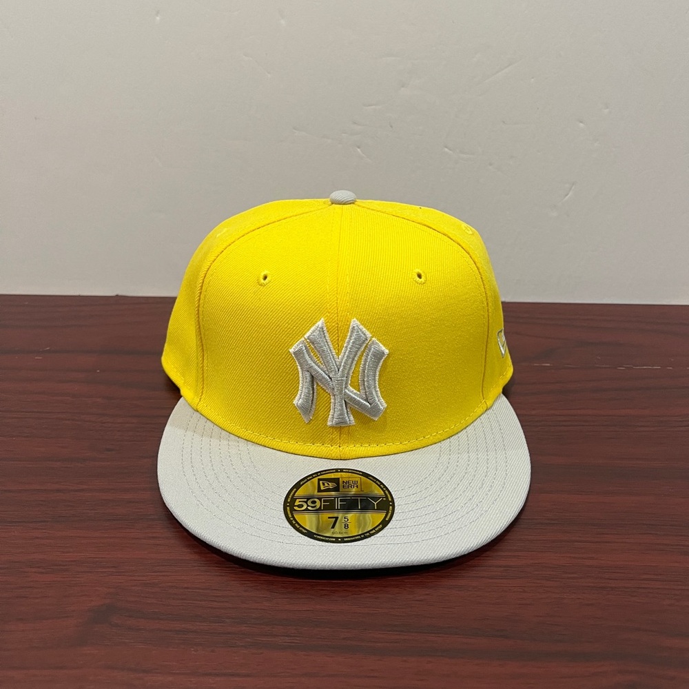 New Era, 59Fifty Fitted Hat, New York Yankees, Yellow & Grey